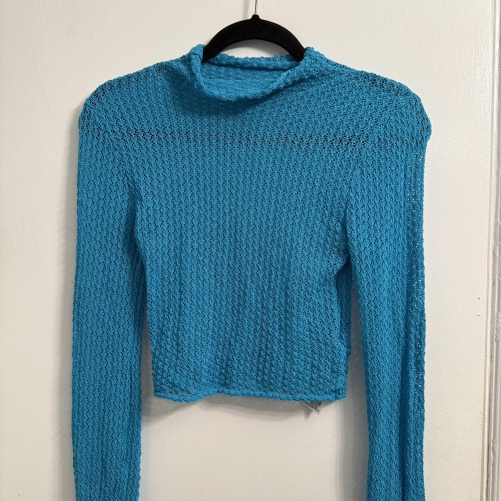 Zara Blue Crop Top